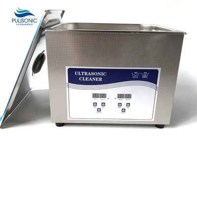Lab Car Engine Heavy Oil Accessories Cleaning Solution Transducer And Circuit Board PCB Made 15L Desktop Ultrasonic Cleaner With Heater Tank Cleaning For Jewelry Eyeglasses